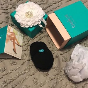 Tieks box with sparkly white flower